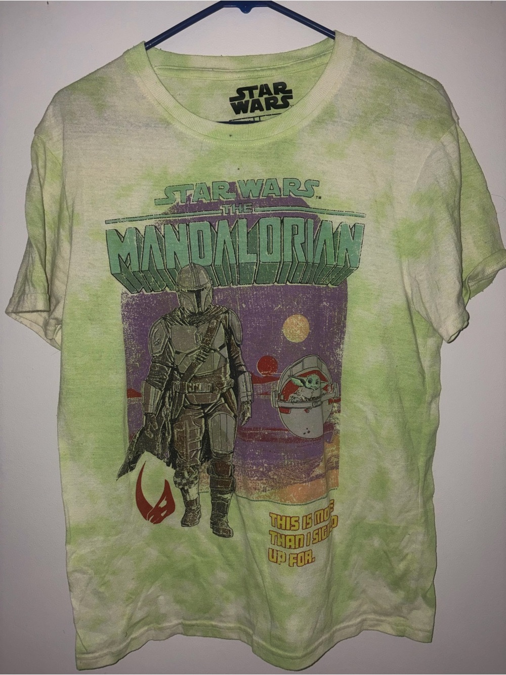 Star Wars Lime Green Logo Tee with Black Print